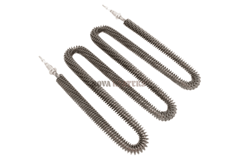 Double U Shape Finned Tubular Heater