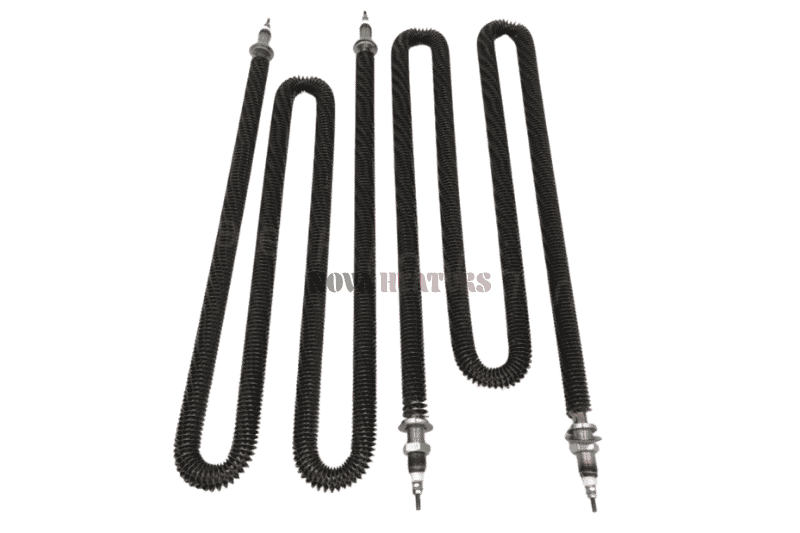 Double U Shape Finned Tubular Heaters Detail View