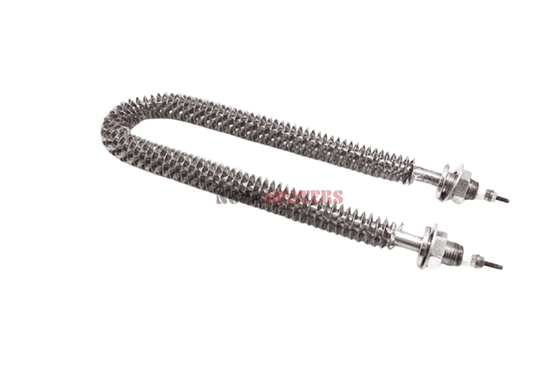 U Shape Finned Tubular Heaters Lateral View