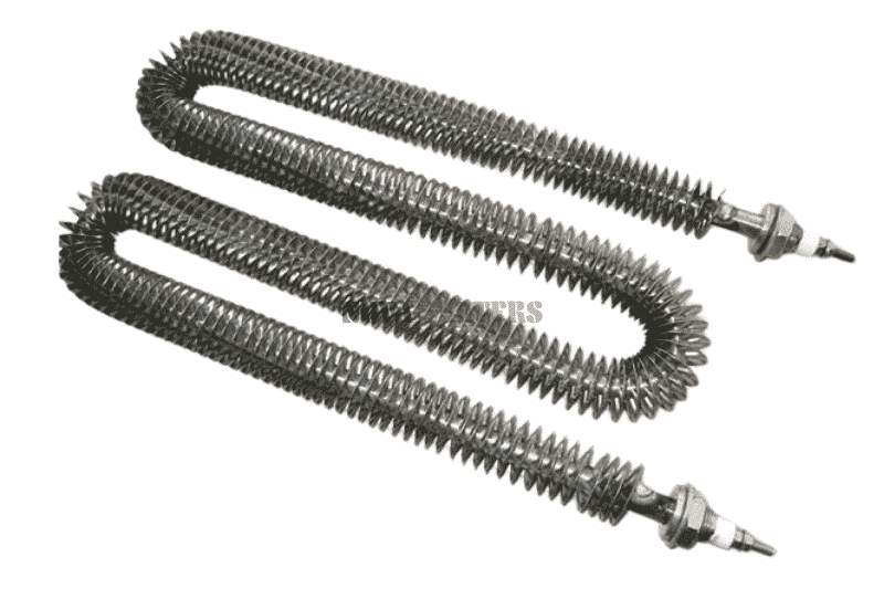 W Shape Finned Tubular Heaters Connection View