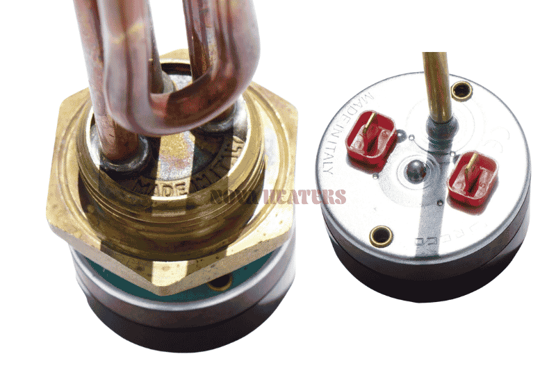Italian Thermostat Electric Geyser Elements Angled View